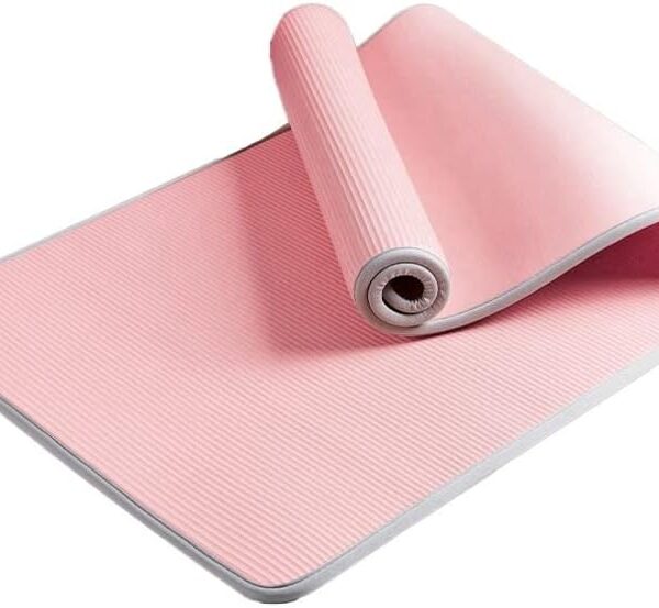 Yoga Mat Non-Slip Mats for Fitness Extra Thick Pilates Gym Exercise Pads Carpet Mat with Bandages Yoga Pad (Color : Pink)