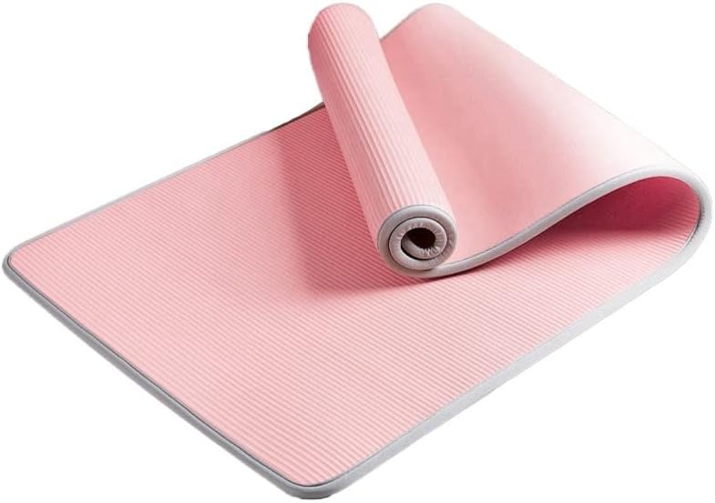 Yoga Mat Non-Slip Mats for Fitness Extra Thick Pilates Gym Exercise Pads Carpet Mat with Bandages Yoga Pad (Color : Pink)