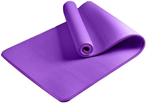 Yoga Mat Non-Slip Mats for Fitness Extra Thick Pilates Gym Exercise Pads Carpet Mat with Bandages Yoga Pad (Color : Purple)