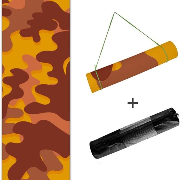 Yoga mat Yoga Mat Non-Slip Fitness Pad Exercise Yoga Mat Workout Mat for Gym Pilates Floor Exercises Mat (Color : E, Size : 8mm)