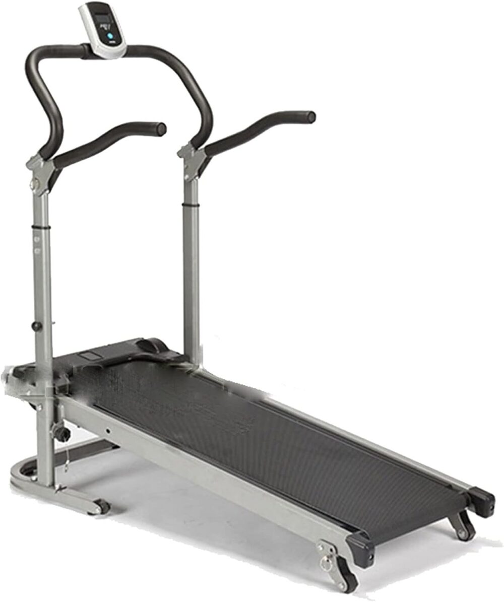 Treadmills Shock-Absorbing Mechanical Treadmill Raised and Lowered with Handrail Walk Machine Large Fitness Equipment Home Cardio Workout