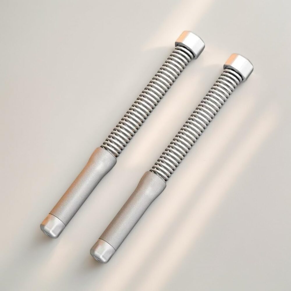 Ropeless Battle Ropes for Home Gym, Portable Cordless Weighted Workout Ropes for , Strength Training & Low-Impact Cardio, Full Body Exercise Equipment for Men & Women (White)