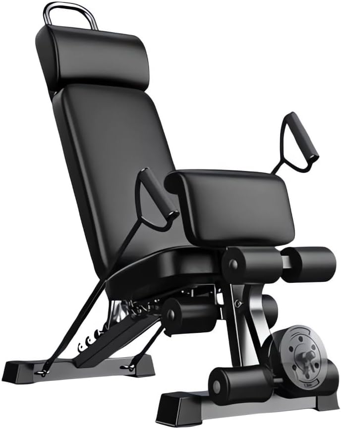 17-in-1 Multifunctional Dumbbell Stool & Sit-Up Bench – Adjustable Backrest, Foldable Home Gym Equipment, 500kg Weight Capacity – for Dumbbell Press, Tension Rope, Core Workouts & Full-Body Training