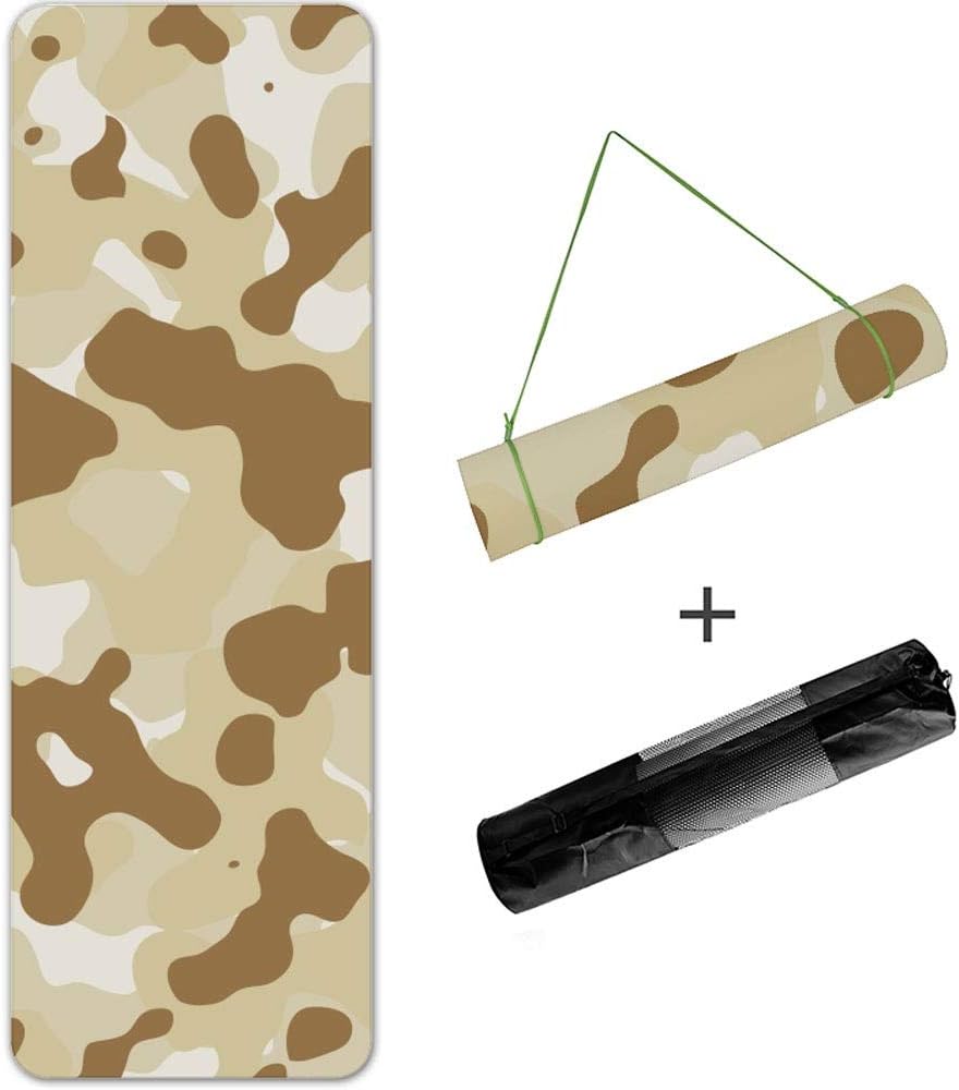 Yoga mat Yoga Mat Non-Slip Fitness Pad Exercise Yoga Mat Workout Mat for Gym Pilates Floor Exercises Mat (Color : D, Size : 8mm)