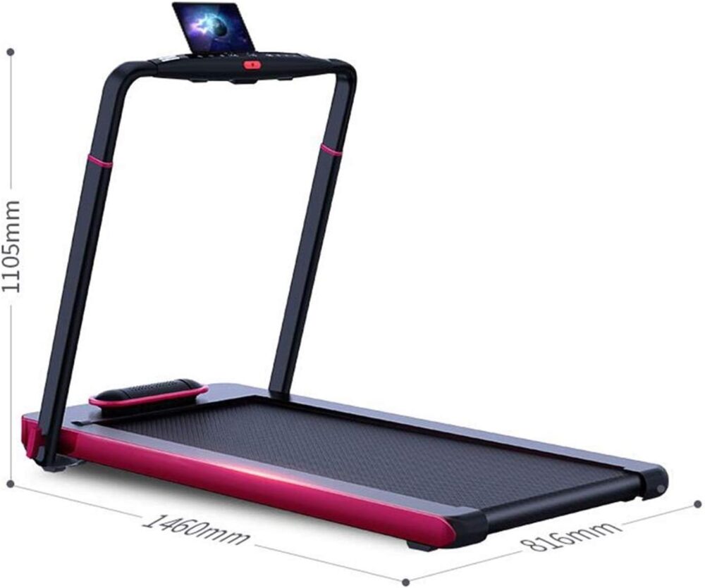 Quiet Folding Treadmill Treadmills for Home Motorized Running Walking Jogging Exercise Fitness Machine Trainer Equipment - for Home Gym Office - Image 2