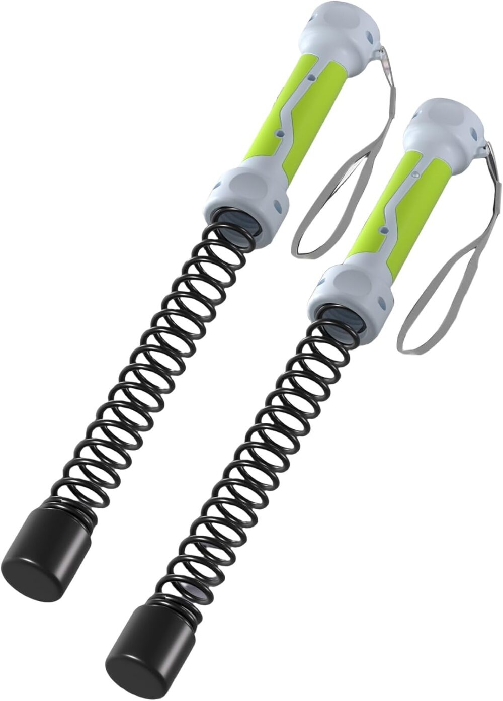 Weighted Cordless Battle Ropes: Upgraded 3-in-1 Function Portable Battle Ropes for Home Gym, Cardio, Workouts, & Muscle Training, Low-Impact Cardio Training for Men & Women (Green Handle)