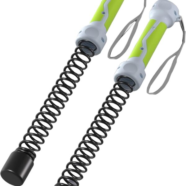 Weighted Cordless Battle Ropes: Upgraded 3-in-1 Function Portable Battle Ropes for Home Gym, Cardio,  Workouts, & Muscle Training, Low-Impact Cardio Training for Men & Women (Green Handle)