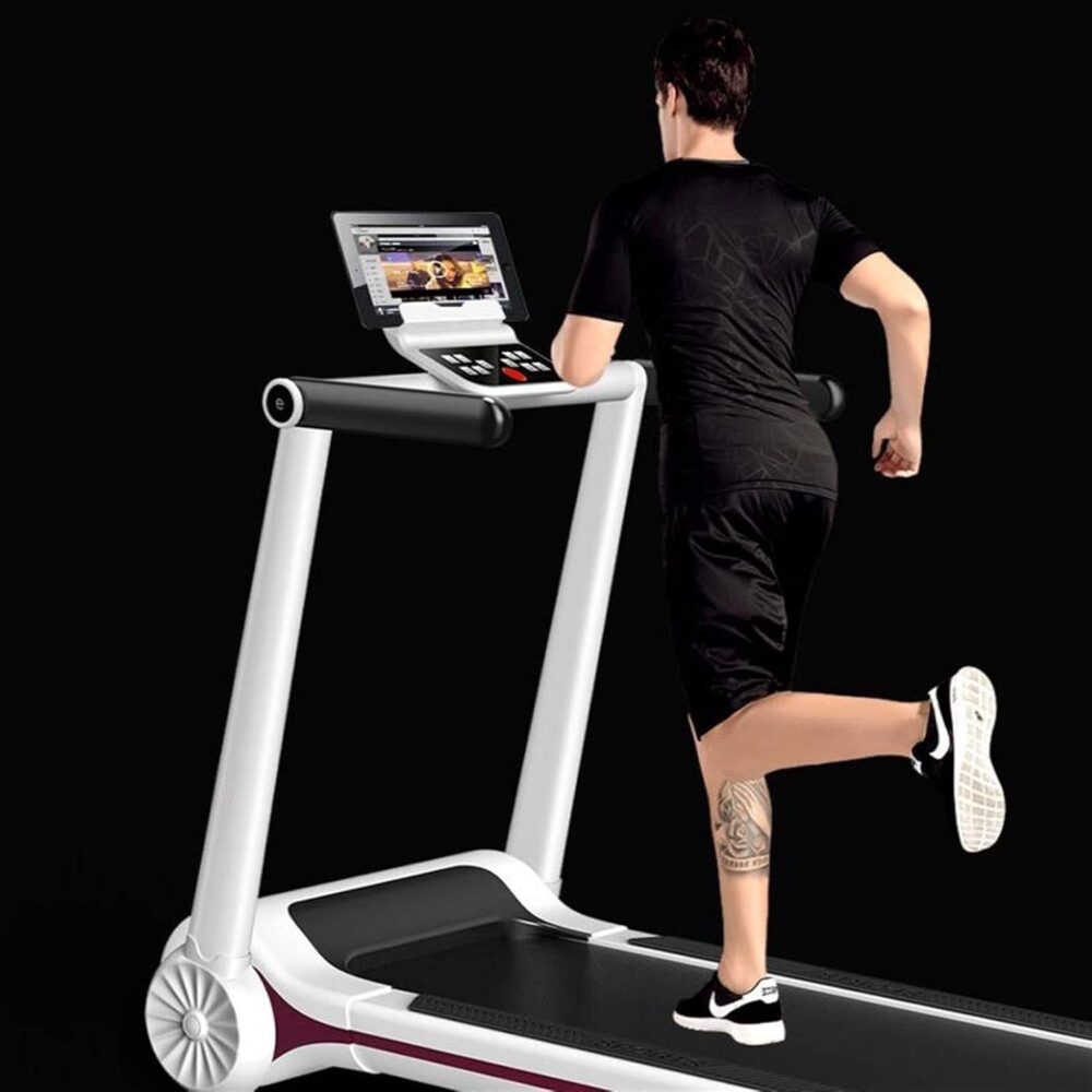 Folding Treadmill Electric Motorized Treadmill Walking Jogging Running Machine Trainer Equipment for Home Office Workout Indoor Exercise Machine - Image 2