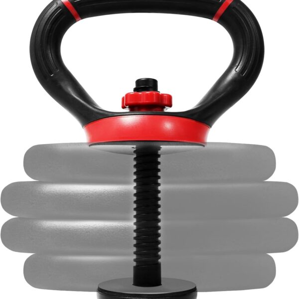 Adjustable Kettlebell Handle for Weight Plates, Dumbbell Converter for Strength Training Kettlebells, Home Gym