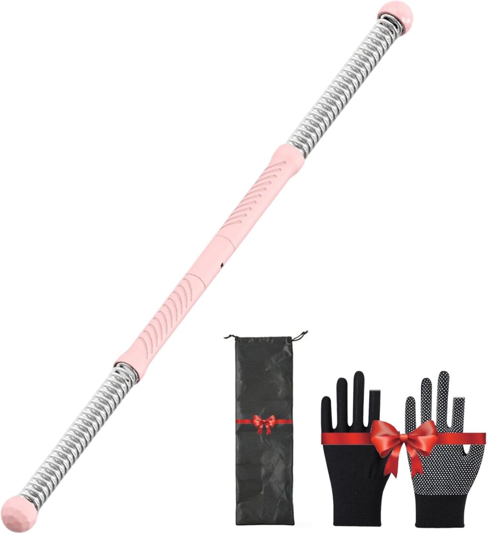 Adjustable Ropeless Battle Ropes 2-Pack, Weighted Cordless Training Battle Ropes for Home Gym, , Strength (Pink-Upgrade)