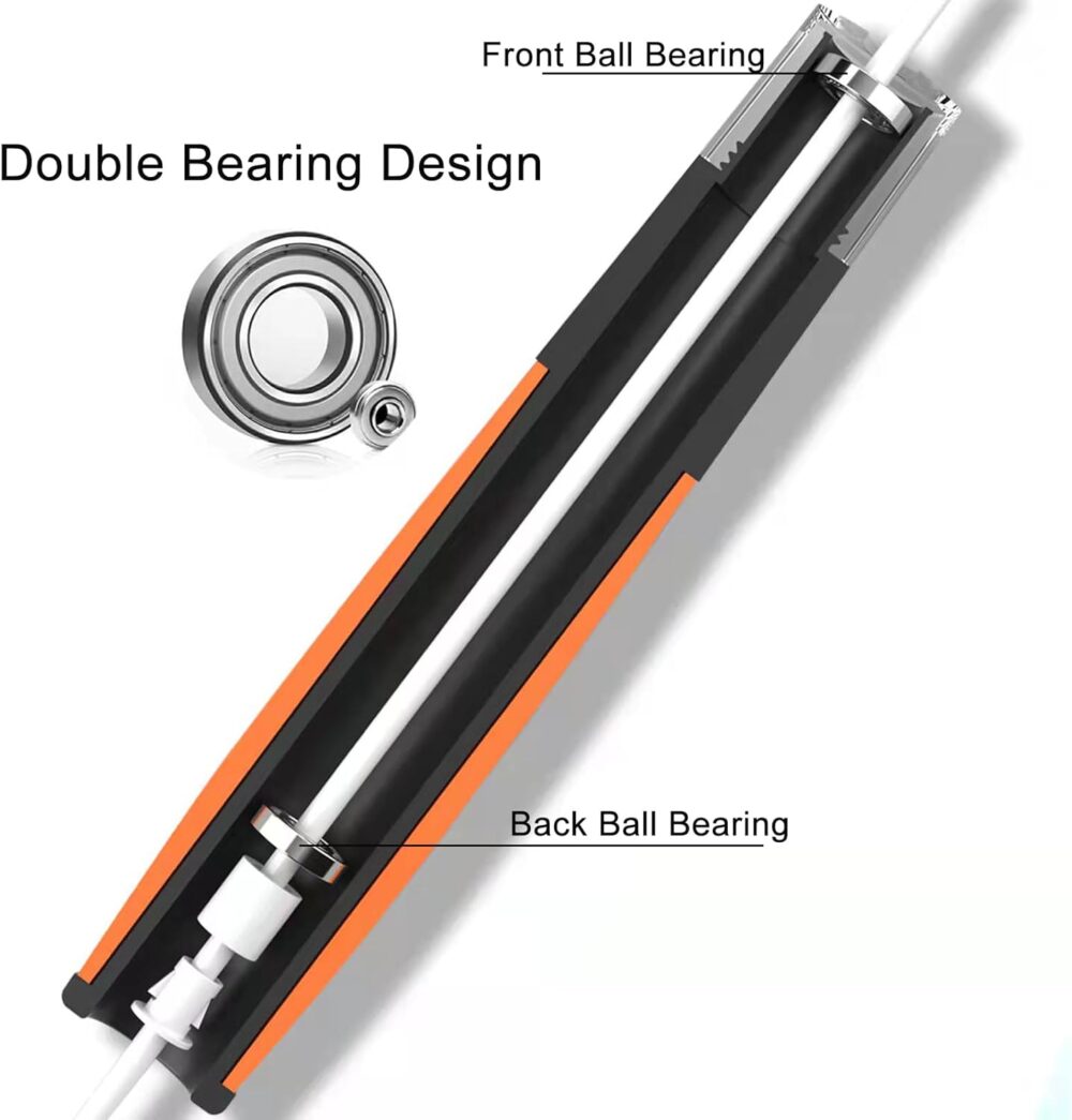jump rope for women and men,Lightweight jump rope with double ball bearing system, Adjustable Tangle-Free Fitness Skipping Ropes with Silicone Comfortable Grips - Image 2