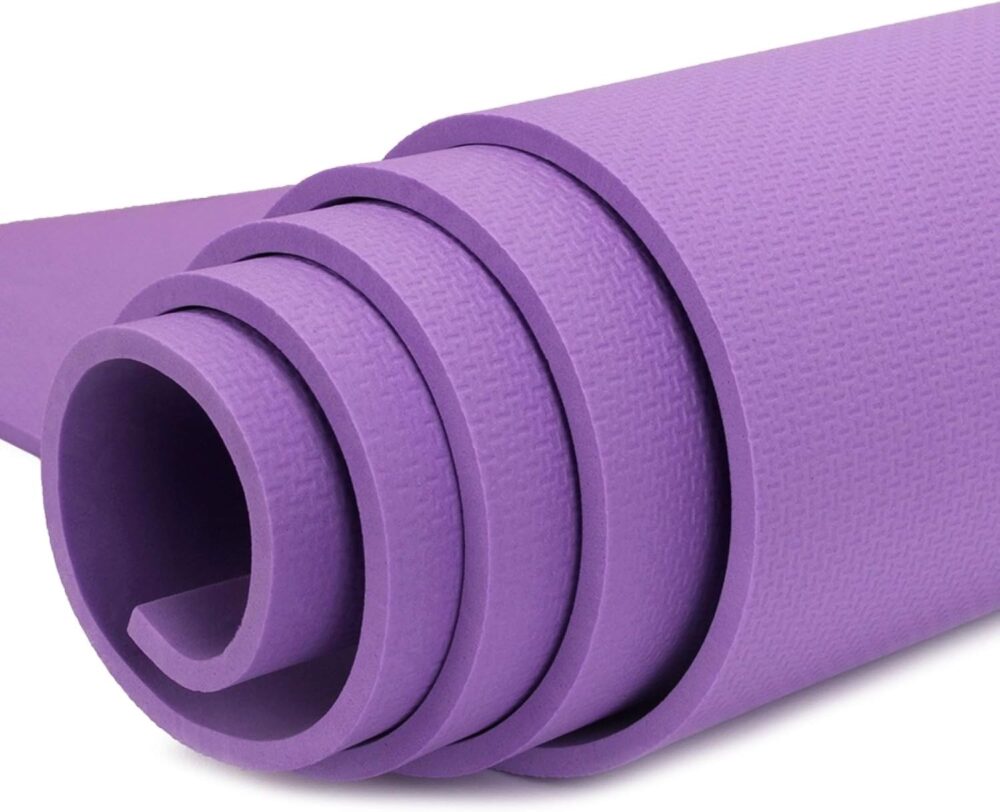 Yoga mat  Yoga Mat 6MM Thick Non-Slip Fitness Pad for Yoga Exercise