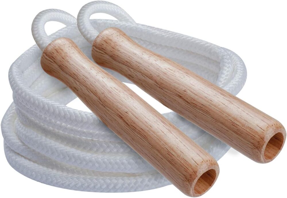 Series Classic Nylon Jump Rope with Wood Handles - Multiple Lengths