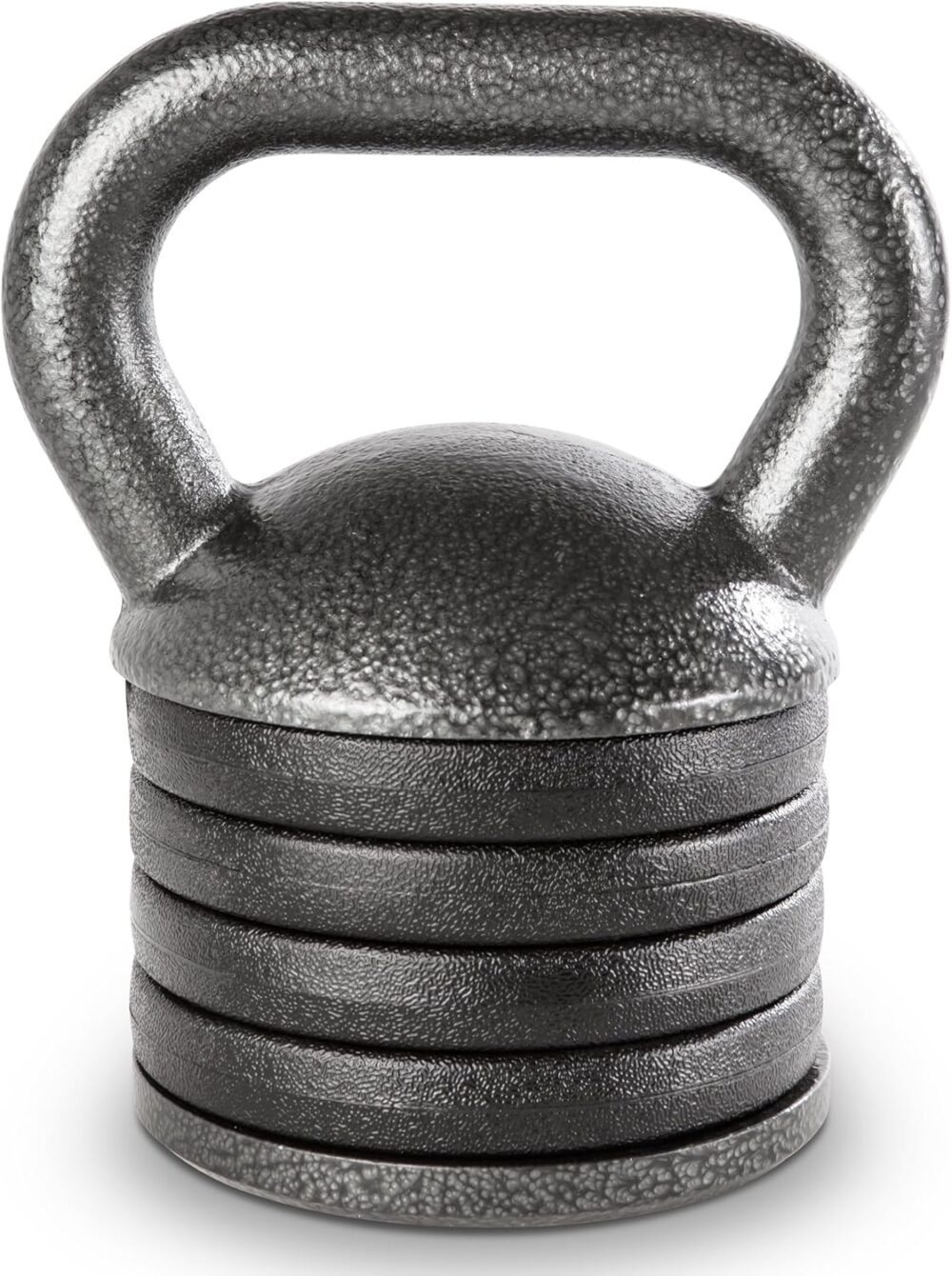 Adjustable Heavy-Duty Exercise Kettlebell Weight Set Strength Training and Weightlifting Equipment for Home Gyms , Grey