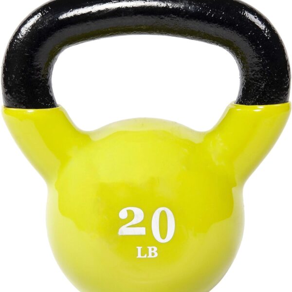 All-Purpose Color Vinyl Coated Kettlebell, 5-50 Pounds