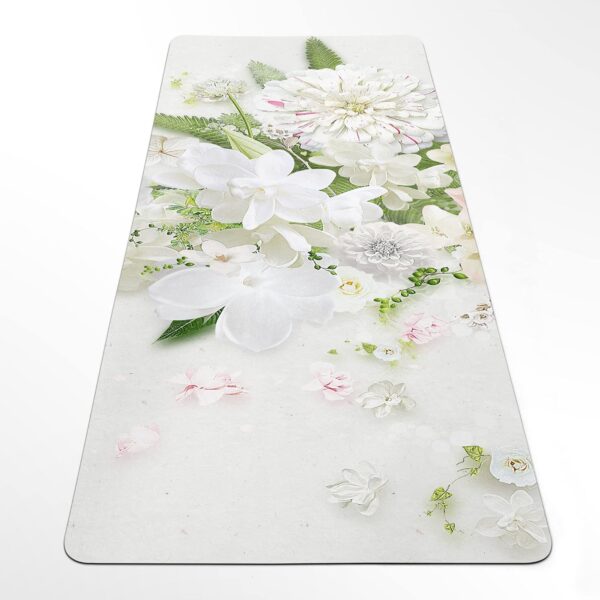 Yoga Mat Spring Flowers, Blooming Bouquet Pilates Pad, Workout Rug, 27"x72" (68x183cm), Y-160