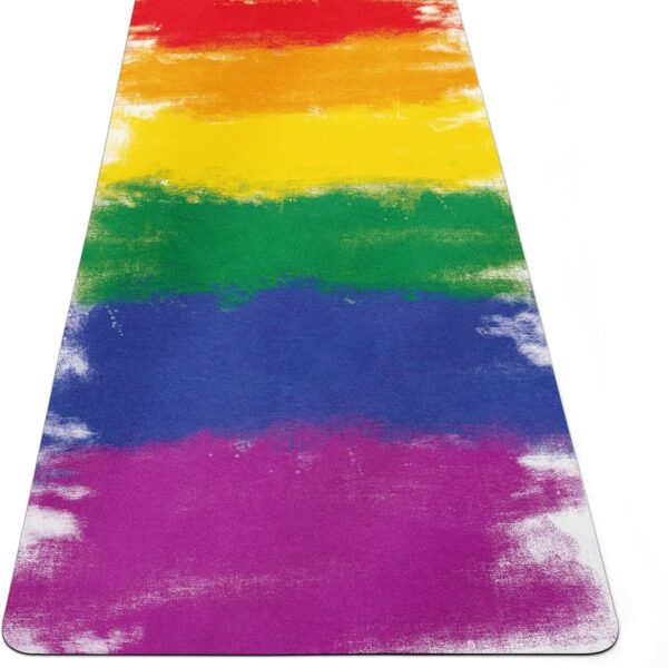 Yoga Mat, Colorful Hot Yoga Pad, Anti-slip Workout Rug with strap, 27"x72" (68x183cm), Y-16